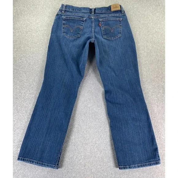 Levi's 550 Jeans Womens 12M Relaxed Bootcut Denim Mid-Rise Blue Med Wash Retro - Picture 2 of 11
